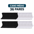 Kit 36 Pares de Meias Masculinas – Estoque para Meses com Mais Economia