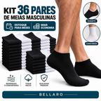 Kit 36 Pares de Meias Masculinas – Estoque para Meses com Mais Economia