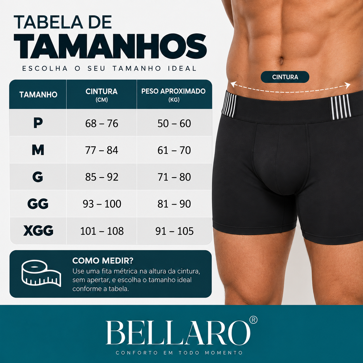 Kit 24 Cuecas MEN de Microfibra – Leves, Respiráveis e Confortáveis para o Dia a Dia