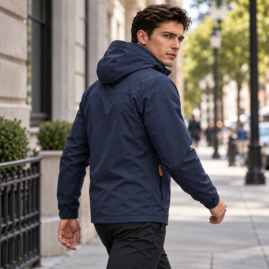 [Compre 1 Leve 2] Jaqueta Masculina Outdoor Impermeável com Capuz – Conforto, Proteção e Estilo