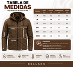 [Compre 1 Leve 2] Jaqueta Masculina de Sarja Forrada com Capuz Removível – Conforto, Estilo e Proteção