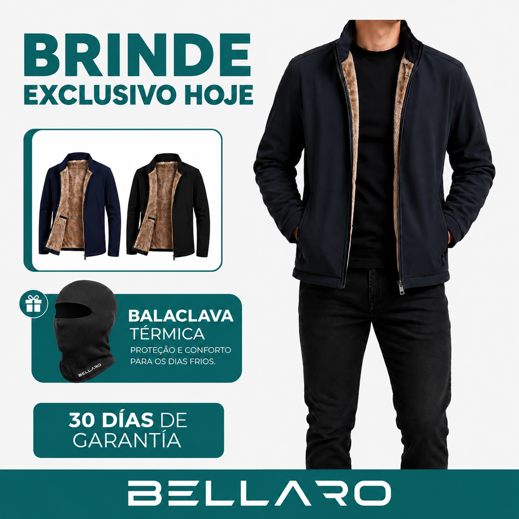 Jaqueta Masculina Nordic Impermeável com Forro em Lã | Proteção e Conforto + Brinde especial