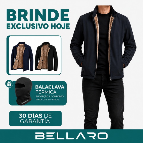 Jaqueta Masculina Nordic Impermeável com Forro em Lã | Proteção e Conforto + Brinde especial