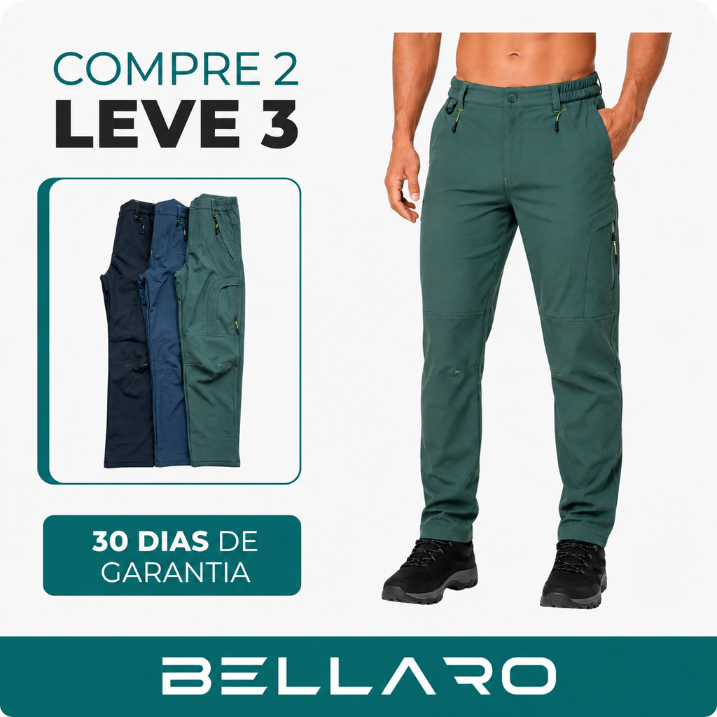 [Leve 3 e Pague 2] Calça Masculina Brutus em Tecido Tático Impermeável | Durabilidade e Estilo