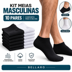 [Kit 10 Pares] Meias Masculinas Norven Premium | Soquete ou Cano Médio – Conforto e Durabilidade
