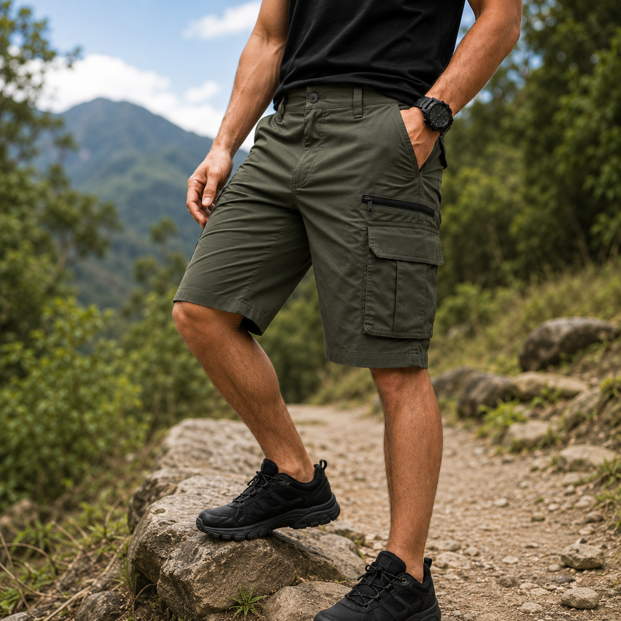 [Leve 3 e Pague 2] Bermuda Masculina Tática Ranger em Tecido Impermeável | Resistência, Conforto e Mobilidade