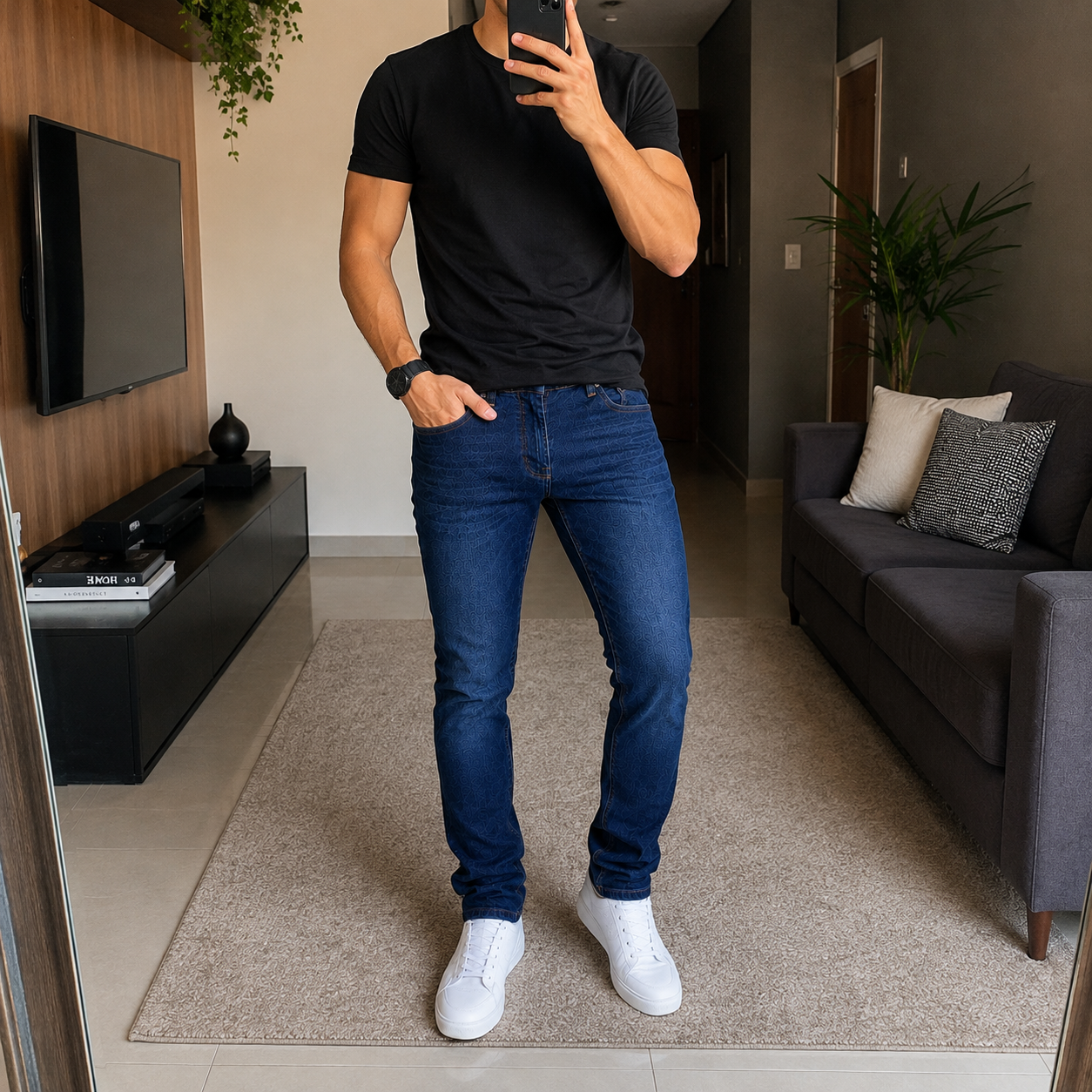 [Leve 3 e Pague 2] Calça Jeans Masculina Denver Premium | Conforto, Estilo e Caimento Perfeito