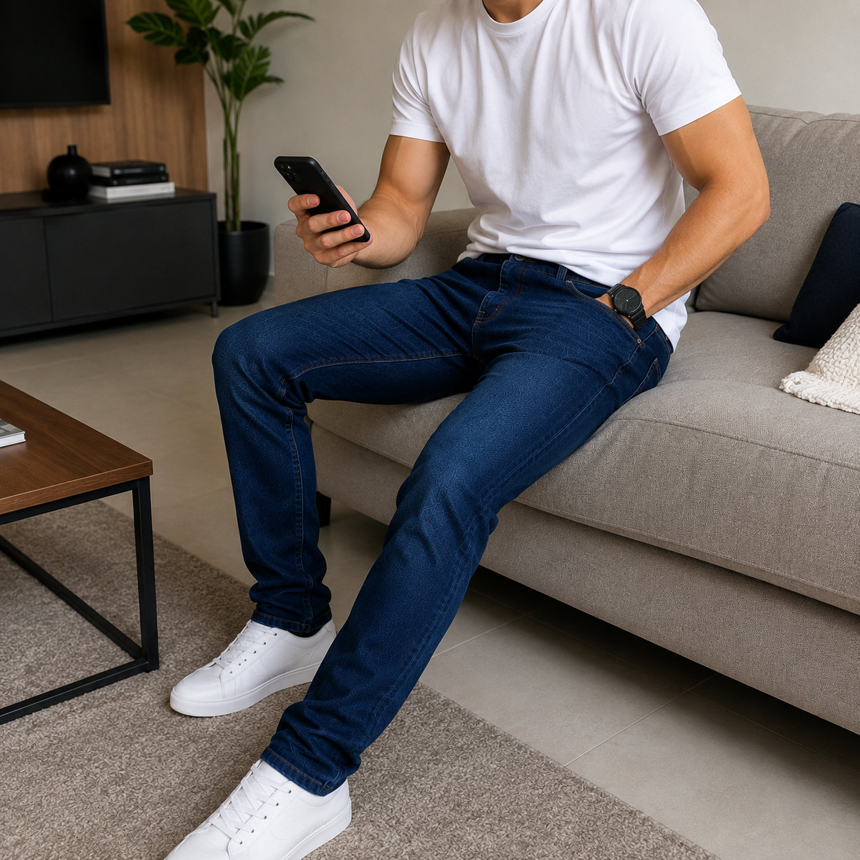 [Leve 3 e Pague 2] Calça Jeans Masculina Denver Premium | Conforto, Estilo e Caimento Perfeito