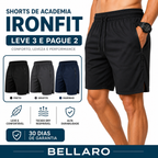 [Leve 3 e Pague 2] Short Masculino IronFit Premium | Leveza, Conforto e Liberdade nos Treinos