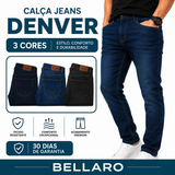 [Leve 3 e Pague 2] Calça Jeans Masculina Denver Premium | Conforto, Estilo e Caimento Perfeito